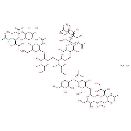 Disialo, galactosylated, fucosylated, biantennary (A2F)