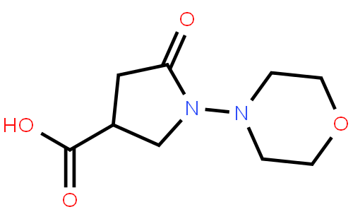 1-(4-吗啉)-5-氧代-3-吡咯烷羧酸