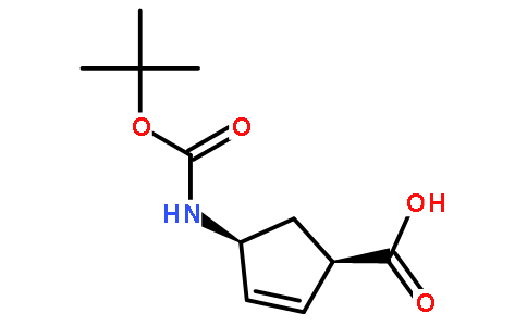 (1R,4S)-N-叔丁氧羰基-1-氨基环戊-2-烯-4-甲酸
