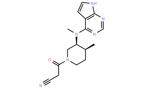 3-((3S,4S)-4-methyl-3-(methyl(7H-pyrrolo[2,3-d]pyrimidin-4-yl)amino)piperidin-1-yl)-3-oxopropanenitrile
