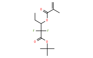 2,2-二氟-3-[(2-甲基-1-氧代-2-丙烯-1-基)氧基]戊酸叔丁酯