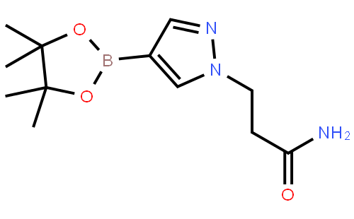 4-(4,4,5,5-Tetramethyl-1,3,2-dioxaborolan-2-yl)-1H-pyrazole-1-propanamide