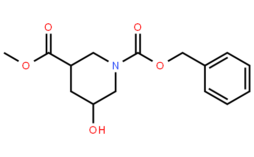 1-Cbz-5-羟基-3-哌啶甲酸甲酯