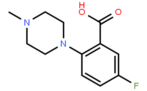 5-Fluoro-2-(4-methyl-1-piperazinyl)benzoic Acid