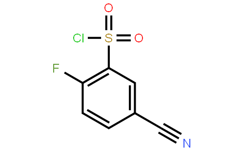 5-Cyano-2-fluorobenzene-1-sulfonyl chloride