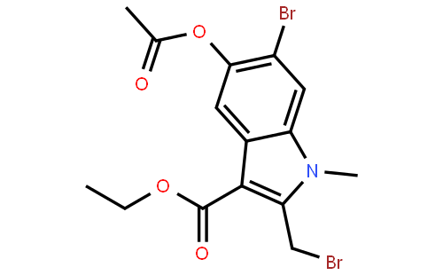 6-溴-5-羟基-1-甲基-2-苯硫甲基吲哚-3-甲酸乙酯