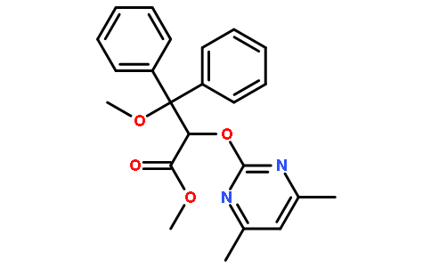 (S)-Methyl 2-((4,6-dimethylpyrimidin-2-yl)oxy)-3-methoxy-3,3-diphenylpropanoate