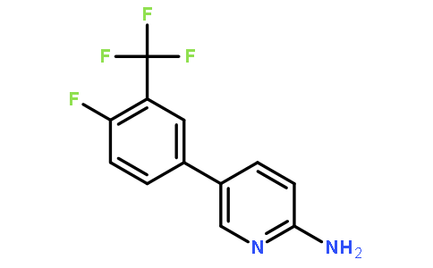 5-(4-Fluoro-3-(trifluoromethyl)phenyl)pyridin-2-amine