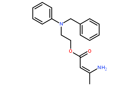 3 - 氨基但- 2 -烯酸2 - （苄基苯基氨基）乙酯
