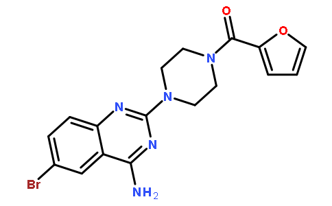 (4-(4-氨基-6-溴喹唑啉-2-基)哌嗪-1-基)(呋喃-2-基)甲酮