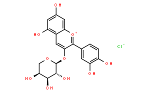 氯化矢車菊素-3-O-阿拉伯糖苷