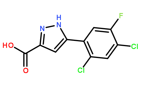 5-(2,4-Dichloro-5-fluorophenyl)-1H-pyrazole-3-carboxylic acid