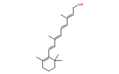 视黄醇(cas:11103-57-4)结构式图片