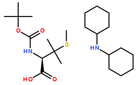 Dicyclohexylamine (R)-2-((tert-butoxycarbonyl)amino)-3-methyl-3-(methylthio)butanoate