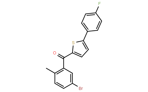（5-溴-2-甲基苯基）5-（对氟苯基）噻吩基甲酮 