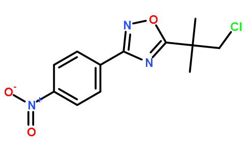 5-(1-Chloro-2-methylpropan-2-yl)-3-(4-nitrophenyl)-1,2,4-oxadiazole