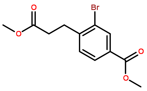 Methyl 3-bromo-4-(3-methoxy-3-oxopropyl)benzoate
