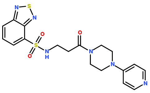 N-{3-Oxo-3-[4-(4-pyridinyl)-1-piperazinyl]propyl}-2,1,3-benzothia diazole-4-sulfonamide