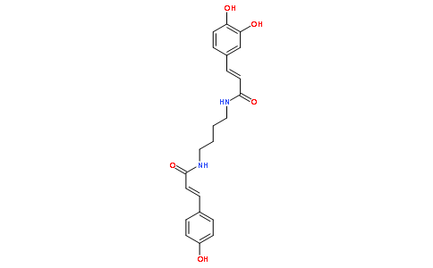 3-(3,4-Dihydroxyphenyl)-N-(4-(3-(4-hydroxyphenyl)acrylamido)butyl)acrylamide