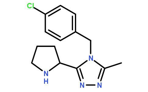 4-(4-Chlorobenzyl)-3-methyl-5-((R)-pyrrolidin-2-yl)-4H-1,2,4-triazole