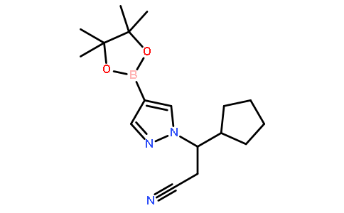 (R)-3-Cyclopentyl-3-(4-(4,4,5,5-tetramethyl-1,3,2-dioxaborolan-2-yl)-1H-pyrazol-1-yl)propanenitrile