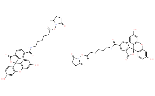 5(6)-SFX  [6-(Fluorescein-5(6)-carboxamido)hexanoic acid, succinimidyl ester]