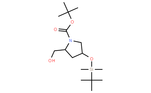 (2S,4R)-tert-butyl 4-(tert-butyldimethylsilyloxy)-2-(hydroxymethyl)pyrrolidine-1-carboxylate