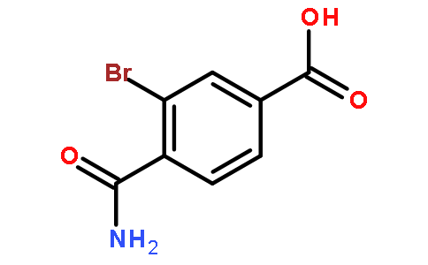 3-Bromo-4-carbamoylbenzoic acid
