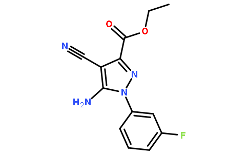 Ethyl 5-amino-4-cyano-1-(3-fluorophenyl)-1H-pyrazole-3-carboxylate