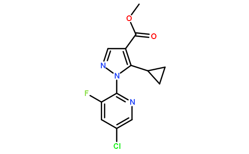 Methyl 1-(5-chloro-3-fluoropyridin-2-yl)-5-cyclopropyl-1H-pyrazole-4-carboxylate