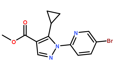 Methyl 1-(5-bromopyridin-2-yl)-5-cyclopropyl-1H-pyrazole-4-carboxylate