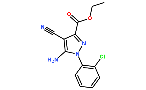 Ethyl 5-amino-1-(2-chlorophenyl)-4-cyano-1H-pyrazole-3-carboxylate