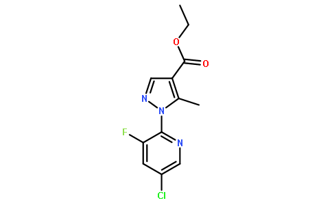 Ethyl 1-(5-chloro-3-fluoropyridin-2-yl)-5-methyl-1H-pyrazole-4-carboxylate