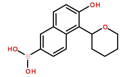 (6-Hydroxy-5-(tetrahydro-2H-pyran-2-yl)naphthalen-2-yl)boronic acid