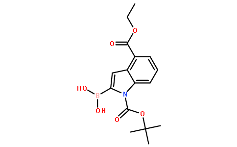 (1-(tert-Butoxycarbonyl)-4-(ethoxycarbonyl)-1H-indol-2-yl)boronic acid