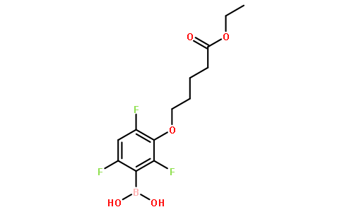 (3-((5-Ethoxy-5-oxopentyl)oxy)-2,4,6-trifluorophenyl)boronic acid