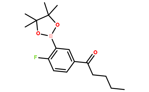 1-(4-Fluoro-3-(4,4,5,5-tetramethyl-1,3,2-dioxaborolan-2-yl)phenyl)pentan-1-one