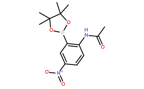 N-(4-Nitro-2-(4,4,5,5-tetramethyl-1,3,2-dioxaborolan-2-yl)phenyl)acetamide