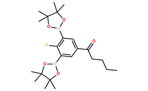 1-(4-Fluoro-3,5-bis(4,4,5,5-tetramethyl-1,3,2-dioxaborolan-2-yl)phenyl)pentan-1-one