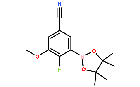 5-CYANO-2-FLUORO-3-METHOXYPHENYLBORONIC ACID, PINACOL ESTER