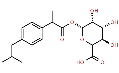 Ibuprofen Acyl-β-D-glucuronide (mixture of diastereomers)