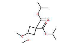 Diisopropyl 3,3-dimethoxycyclobutane-1,1-dicarboxylate