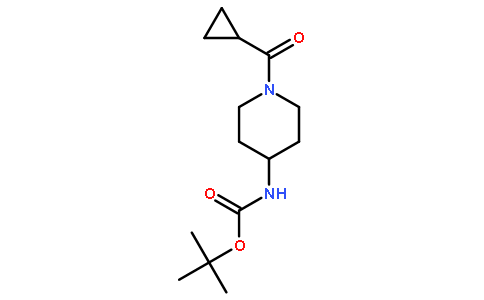 tert-Butyl (1-(cyclopropanecarbonyl)piperidin-4-yl)carbamate