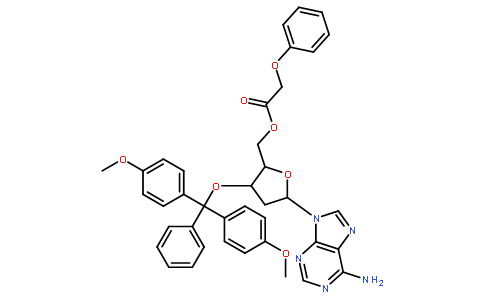 ((2R,3S,5R)-5-(6-Amino-9H-purin-9-yl)-3-(bis(4-methoxyphenyl)(phenyl)methoxy)tetrahydrofuran-2-yl)methyl 2-phenoxyacetate