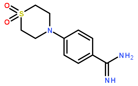 4-(4-amidinophenyl)thiomorpholine 1,1-dioxide