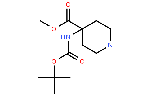 Methyl 4-((tert-butoxycarbonyl)amino)piperidine-4-carboxylate