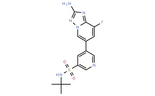 5-(2-氨基-8-氟[1,2,4]三唑并[1,5-A]吡啶-6-基)-N-(叔丁基)-3-吡啶磺酰胺