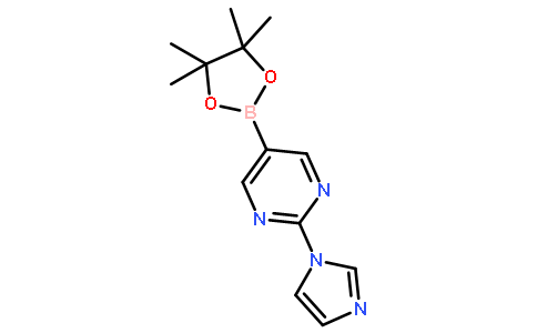 2-(1H-Imidazol-1-yl)-5-(4,4,5,5-tetramethyl-1,3,2-dioxaborolan-2-yl)pyrimidine