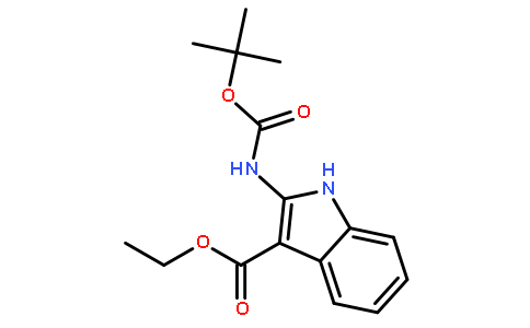 Ethyl 2-((tert-butoxycarbonyl)amino)-1H-indole-3-carboxylate