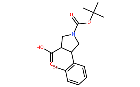 Boc-(+/-)-trans-4-(2-bromo-phenyl)-pyrrolidine-3-carboxylic acid